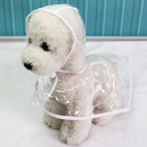 Dog Raincoat with Transparent Waterproof