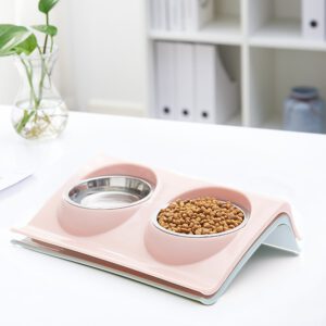 Stainless Steel Bowl Double Design for Pets